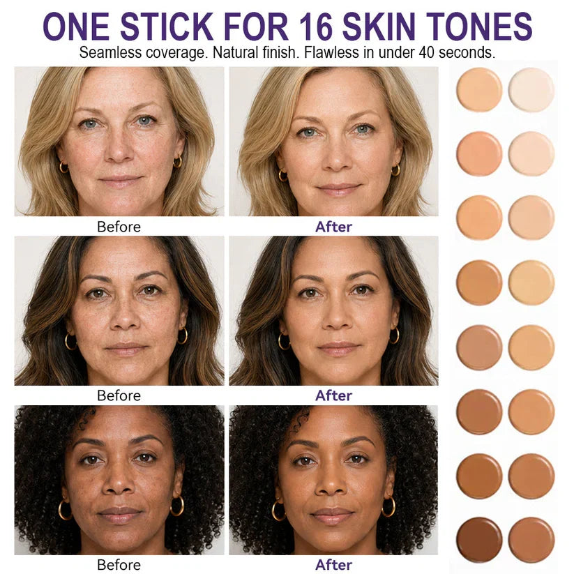 🔥 Limited-time 50% off! 🛒 Latest cutting-edge technology 👩‍🔬 Radiant Foundation Stick – a smart foundation stick that revitalizes mature skin.