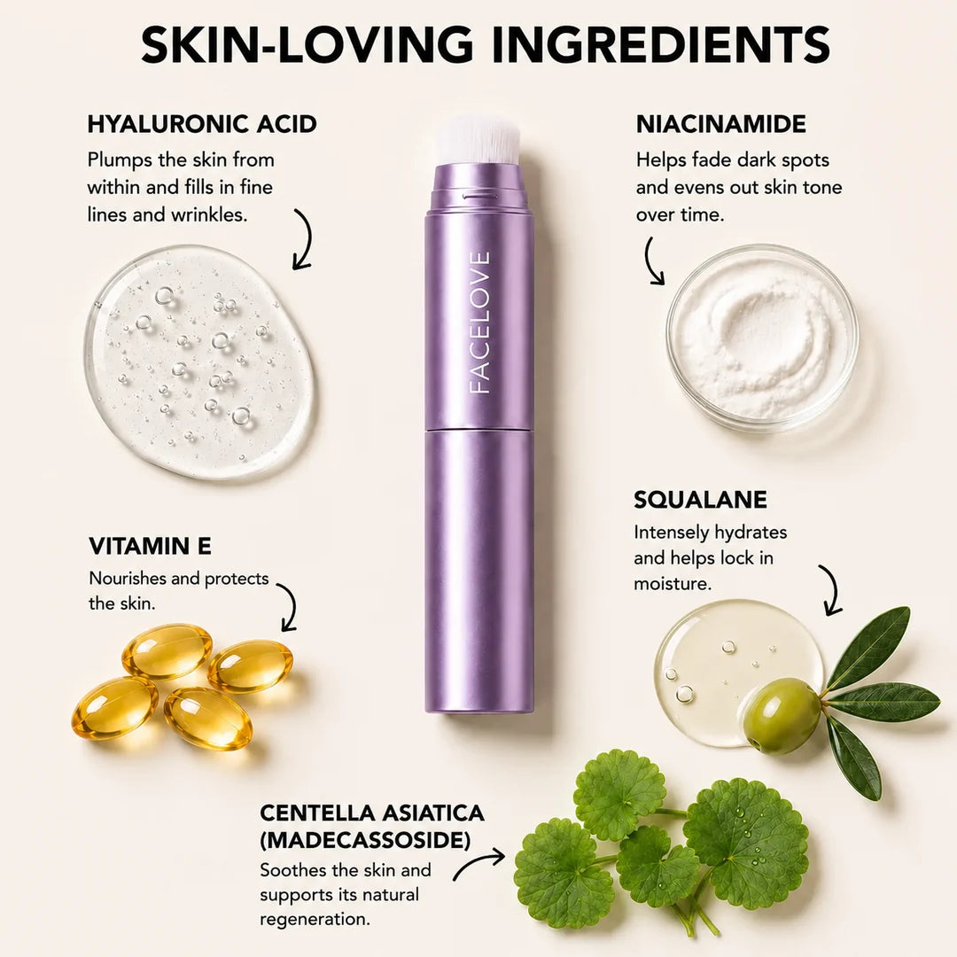 🔥 Limited-time 50% off! 🛒 Latest cutting-edge technology 👩‍🔬 Radiant Foundation Stick – a smart foundation stick that revitalizes mature skin.