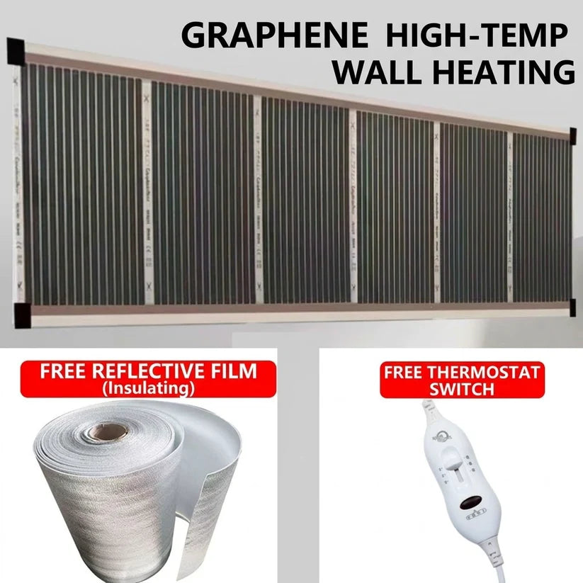 🔥3-Second Rapid Heating Honeycomb Graphene Far-Infrared Ceramic Wall Heater – Low Noise & Energy Efficient Indoor Wall Mount Heater