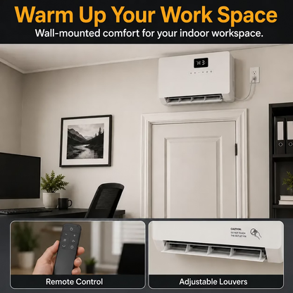 Smart Wall Heater, 1500W Fast Heating Electric Space Heater for Indoor Use