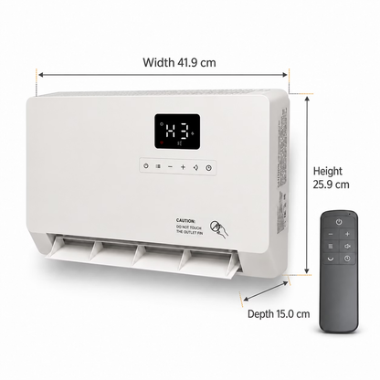 Smart Wall Heater, 1500W Fast Heating Electric Space Heater for Indoor Use